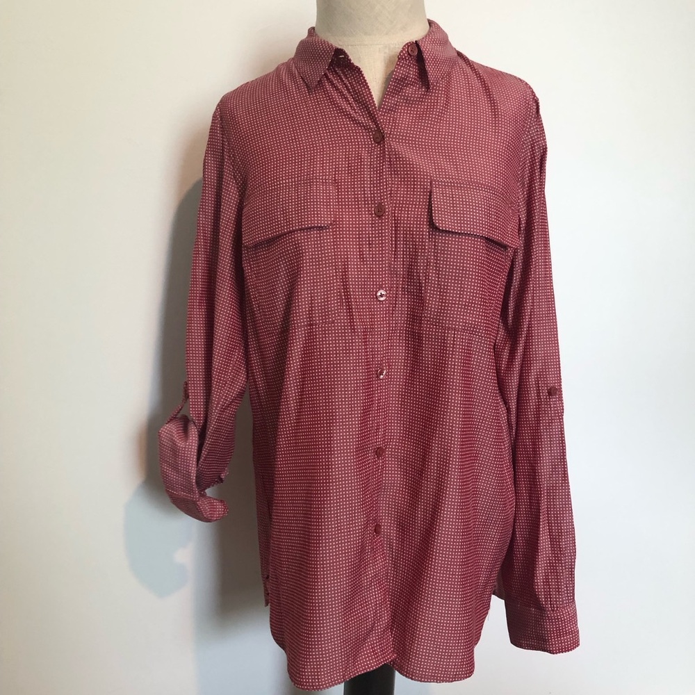 Express Red Polka Dot Shirt